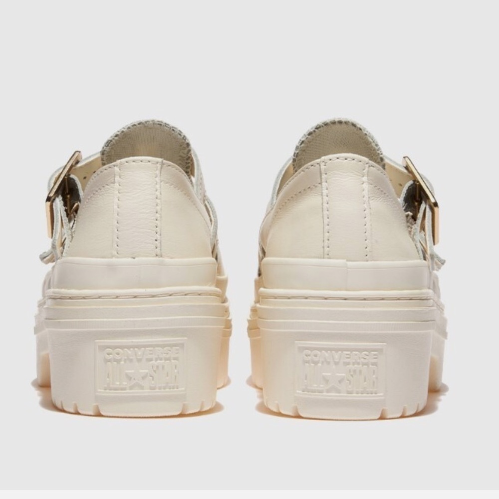 Converse • Cream Triple-Buckle Platform Loafer - Picture 5 of 16